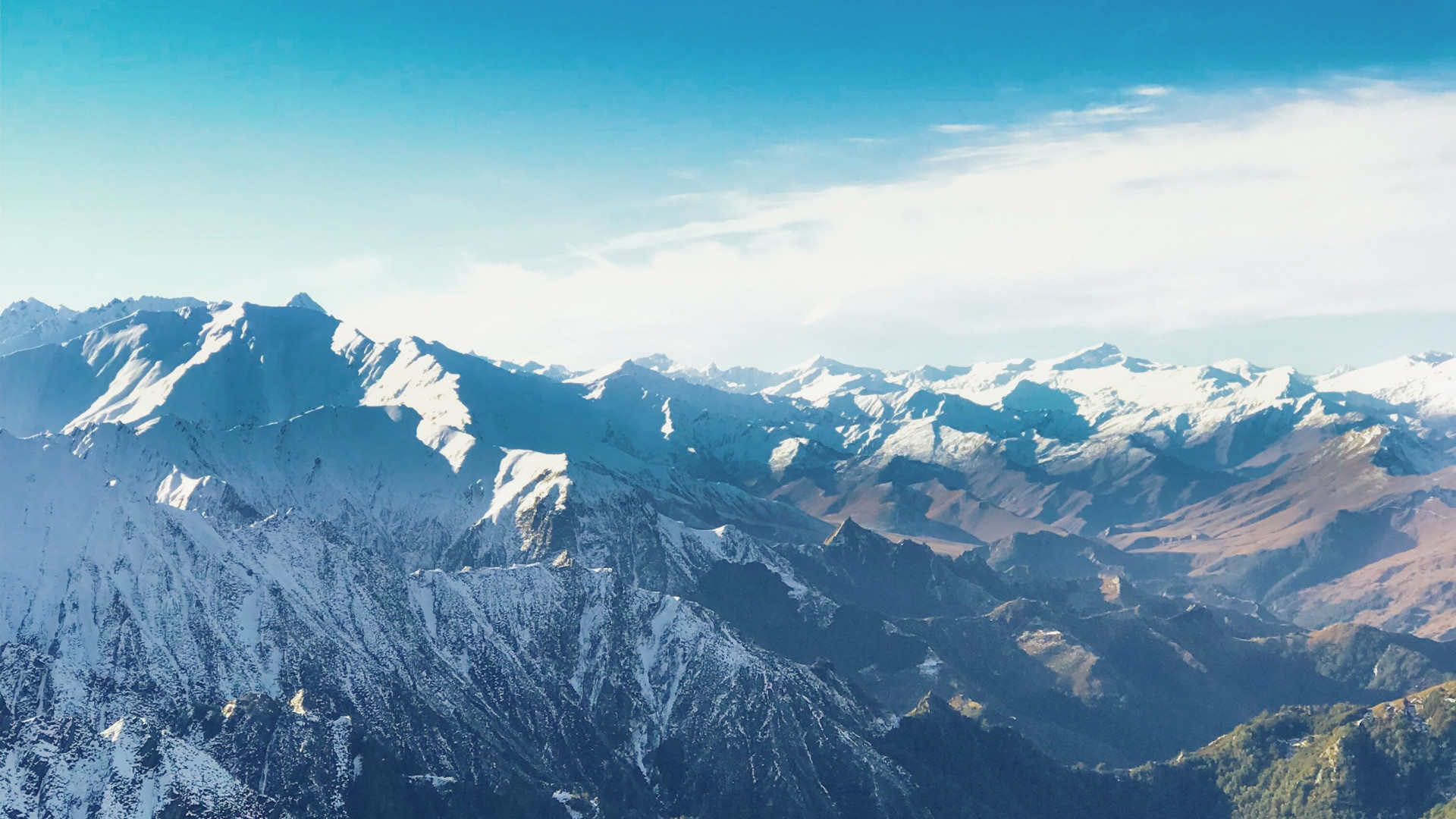 Mountain Covered With Snow