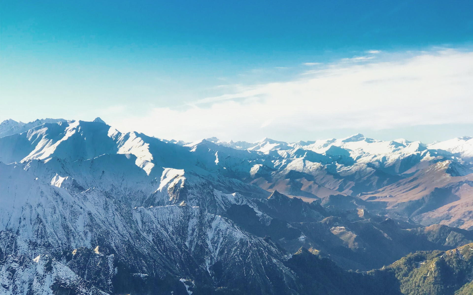 Mountain Covered With Snow