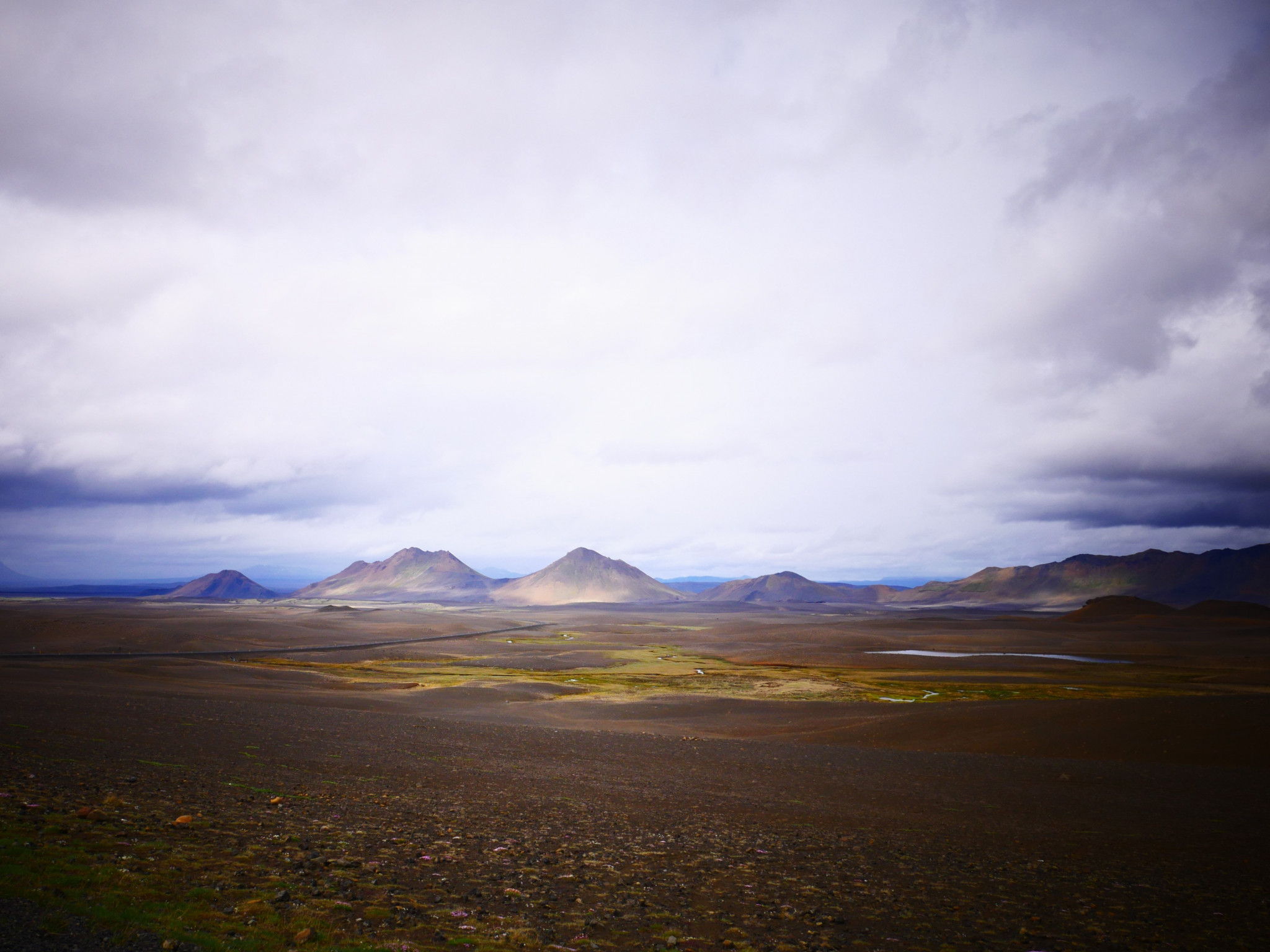 Brown Field and Mountain
