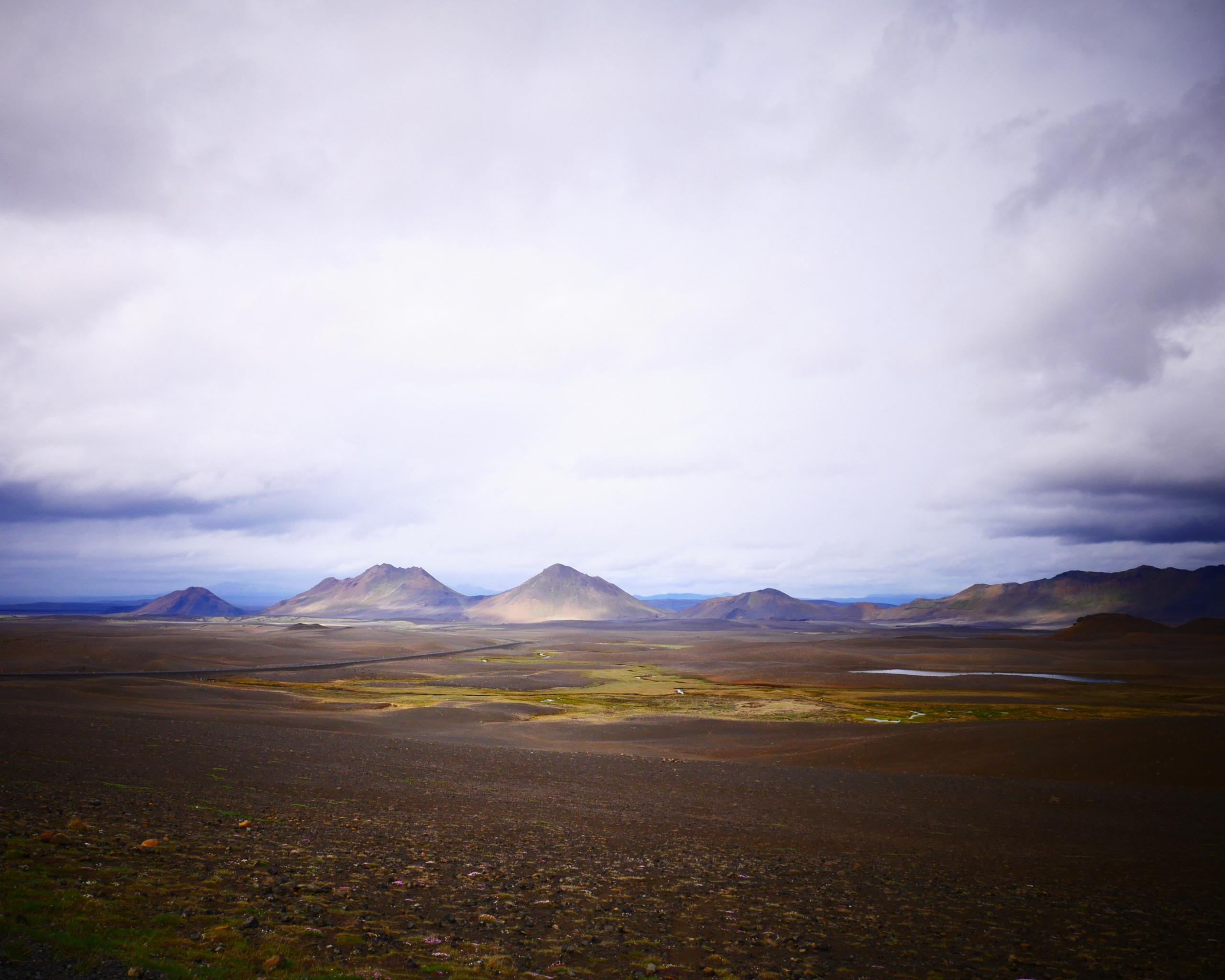 Brown Field and Mountain
