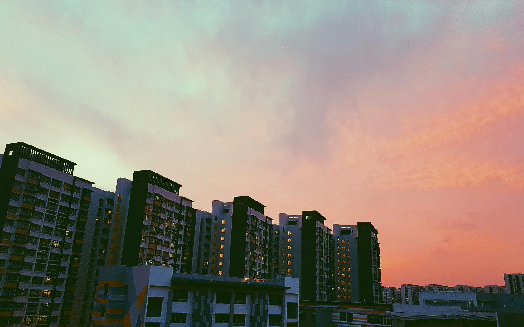 Buildings during Sunset