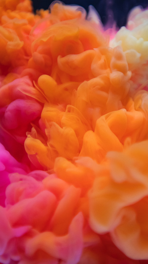 Orange, White, and Pink Smoke 