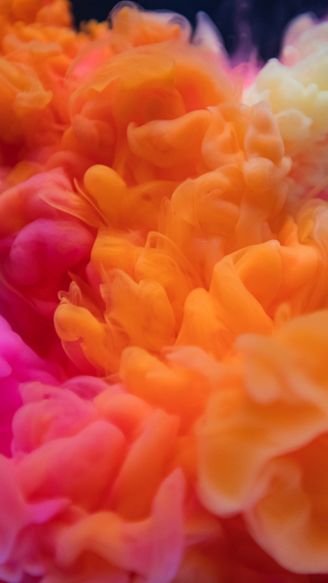 Orange, White, and Pink Smoke 