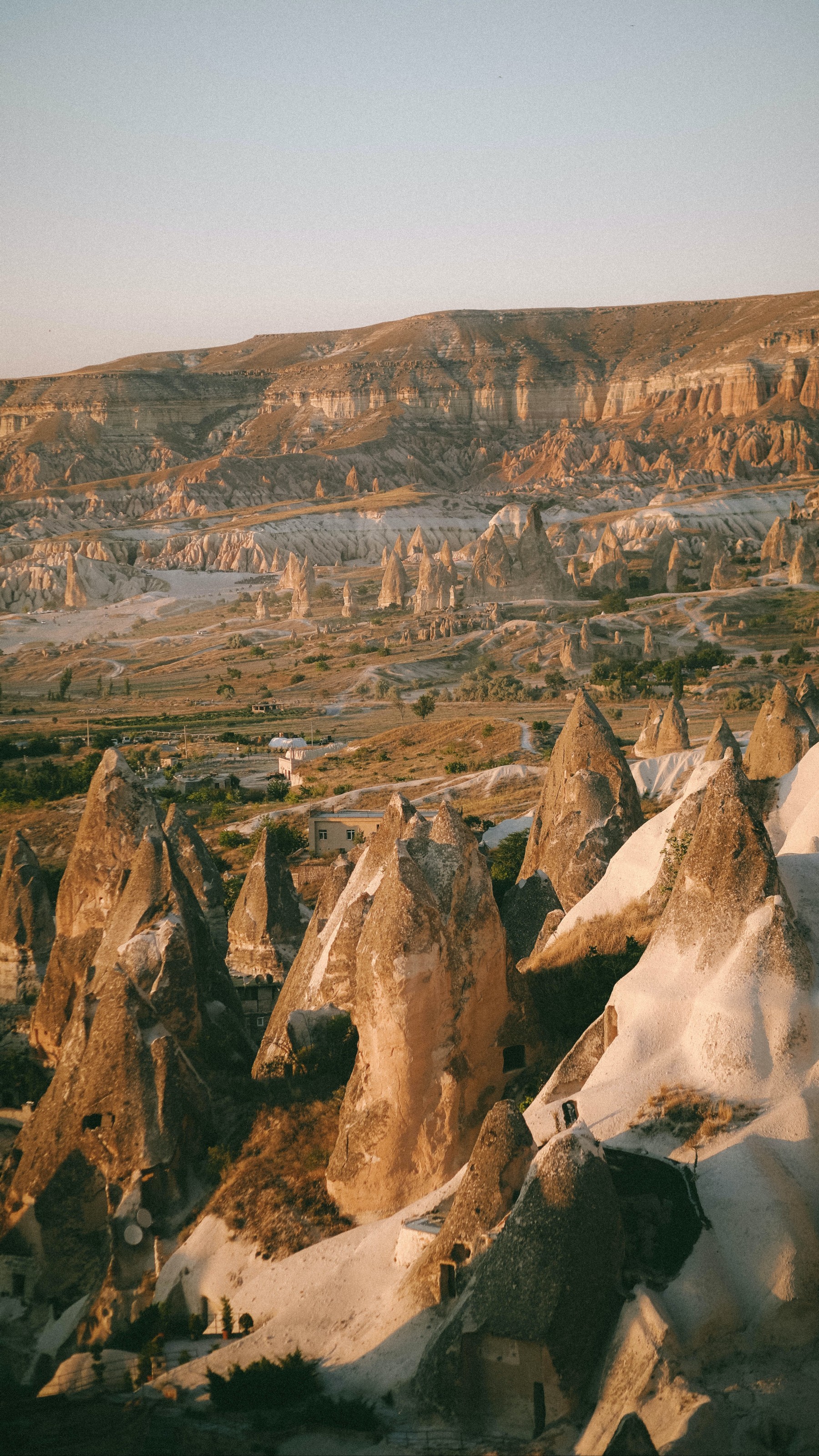 Brown and White Rock Formation