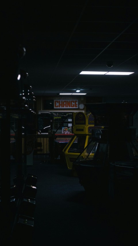 Turned off Arcade Machines