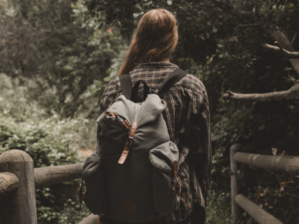 Woman With A Backpack