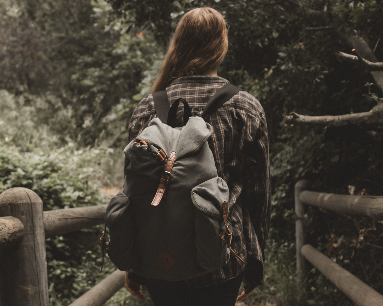 Woman With A Backpack