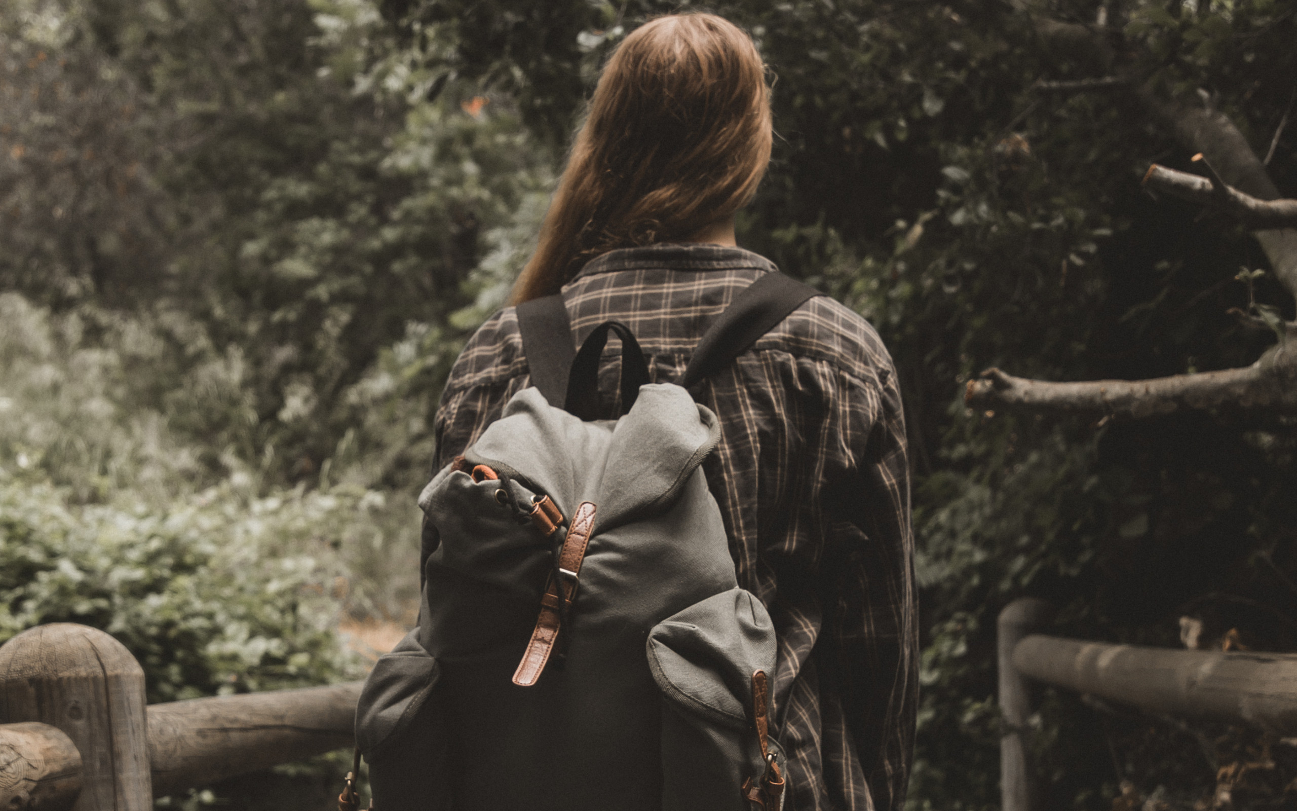 Woman With A Backpack