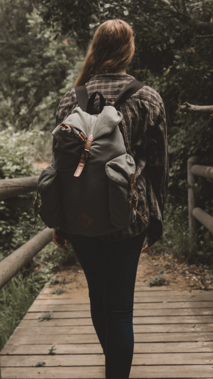 Woman With A Backpack