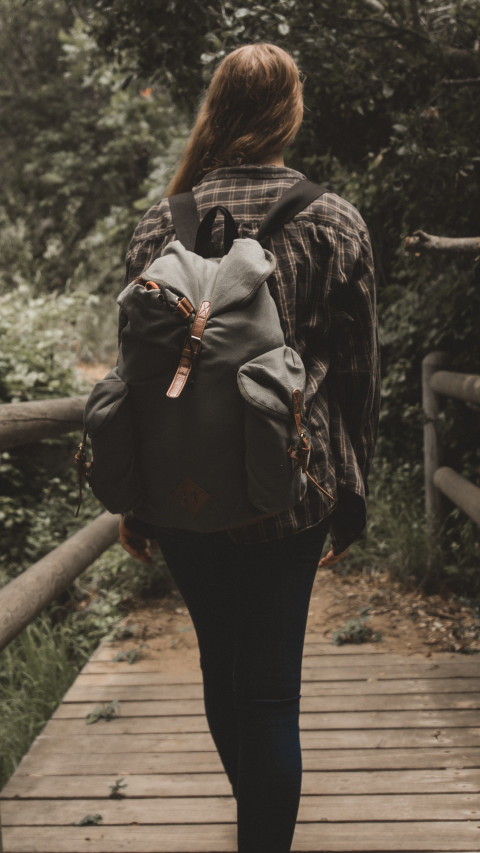 Woman With A Backpack