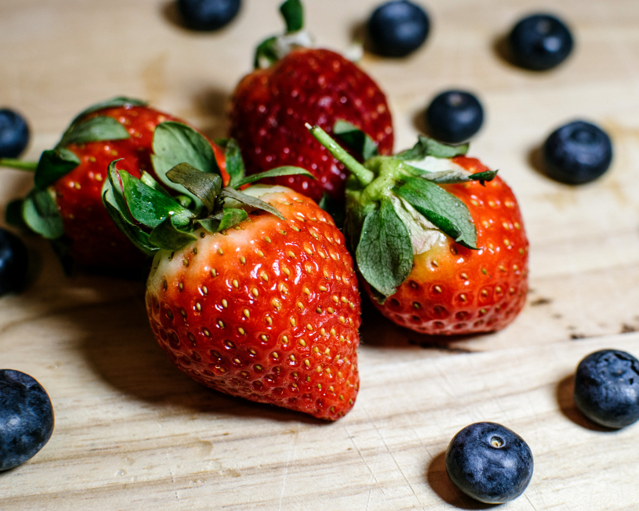 Strawberries and Blueberries