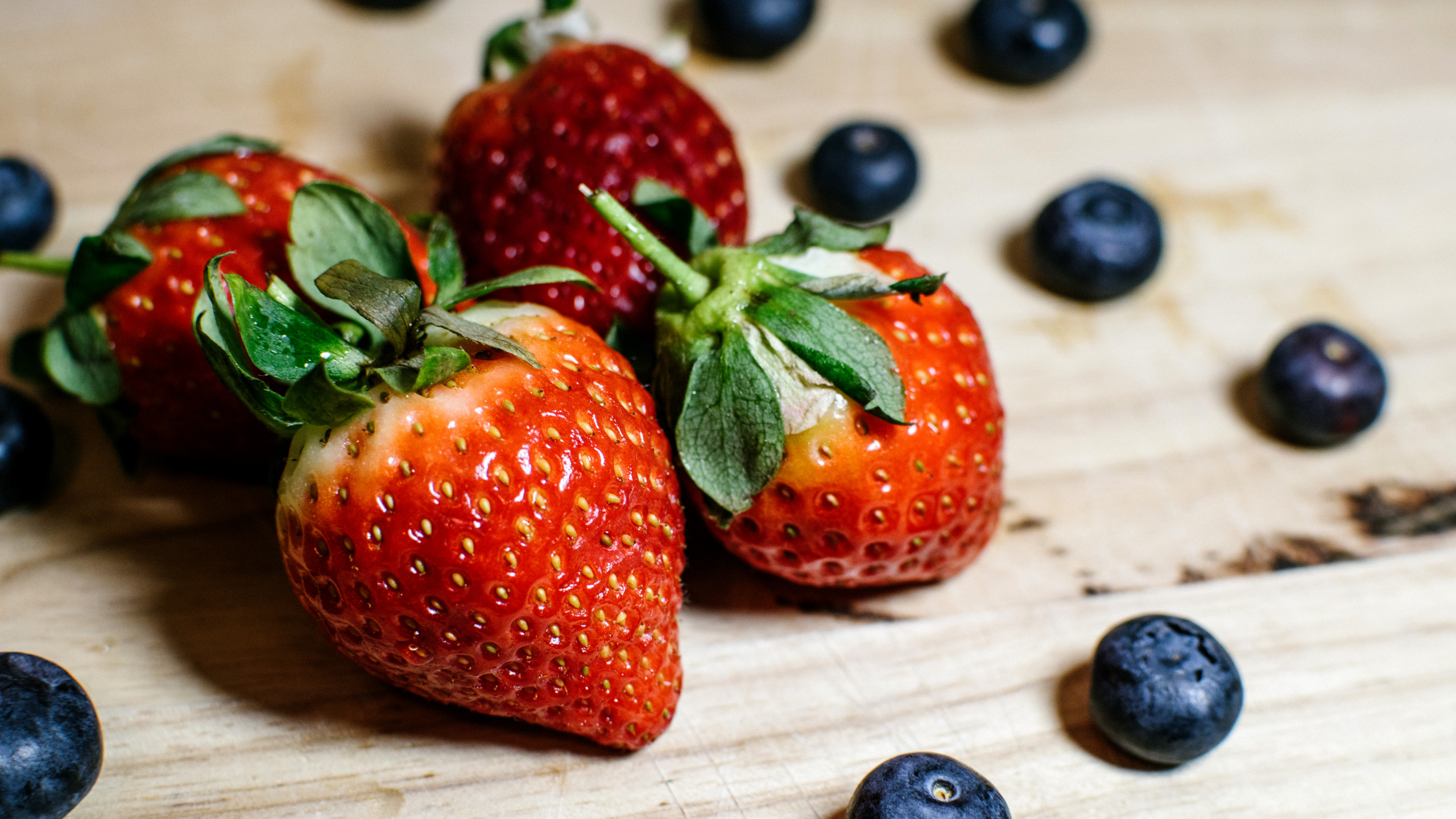 Strawberries and Blueberries