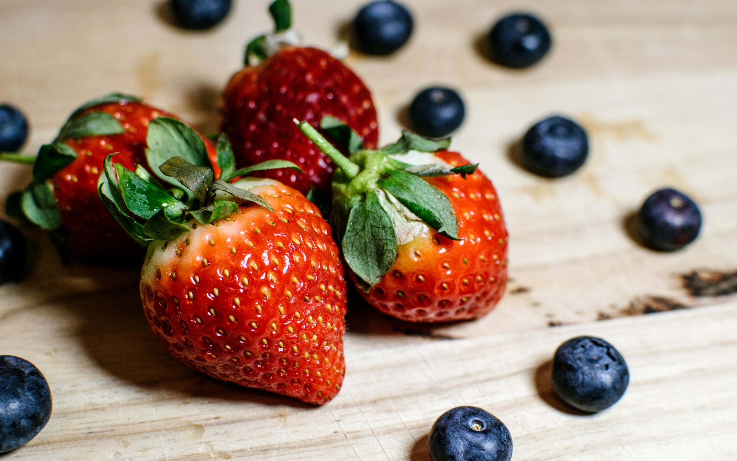 Strawberries and Blueberries