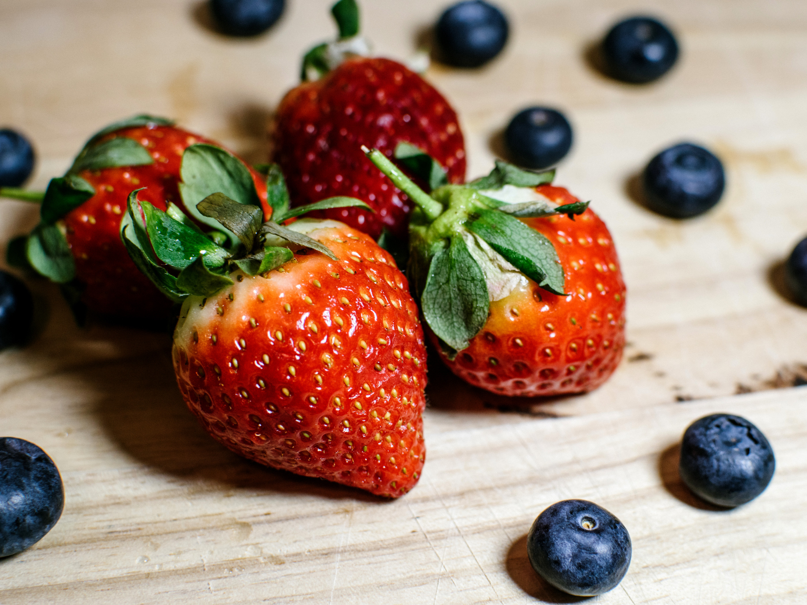 Strawberries and Blueberries