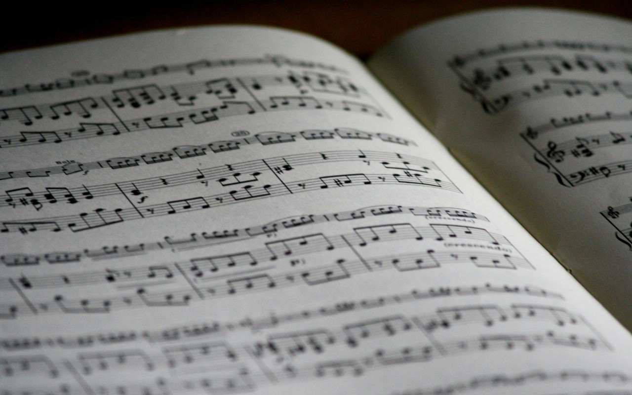 Printed Musical Note Page