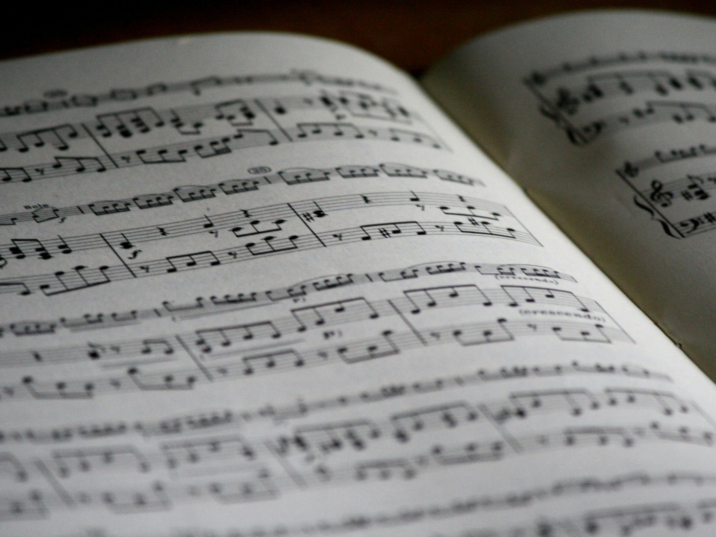 Printed Musical Note Page