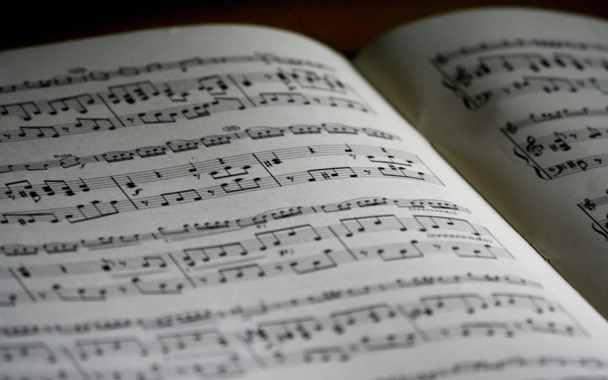 Printed Musical Note Page