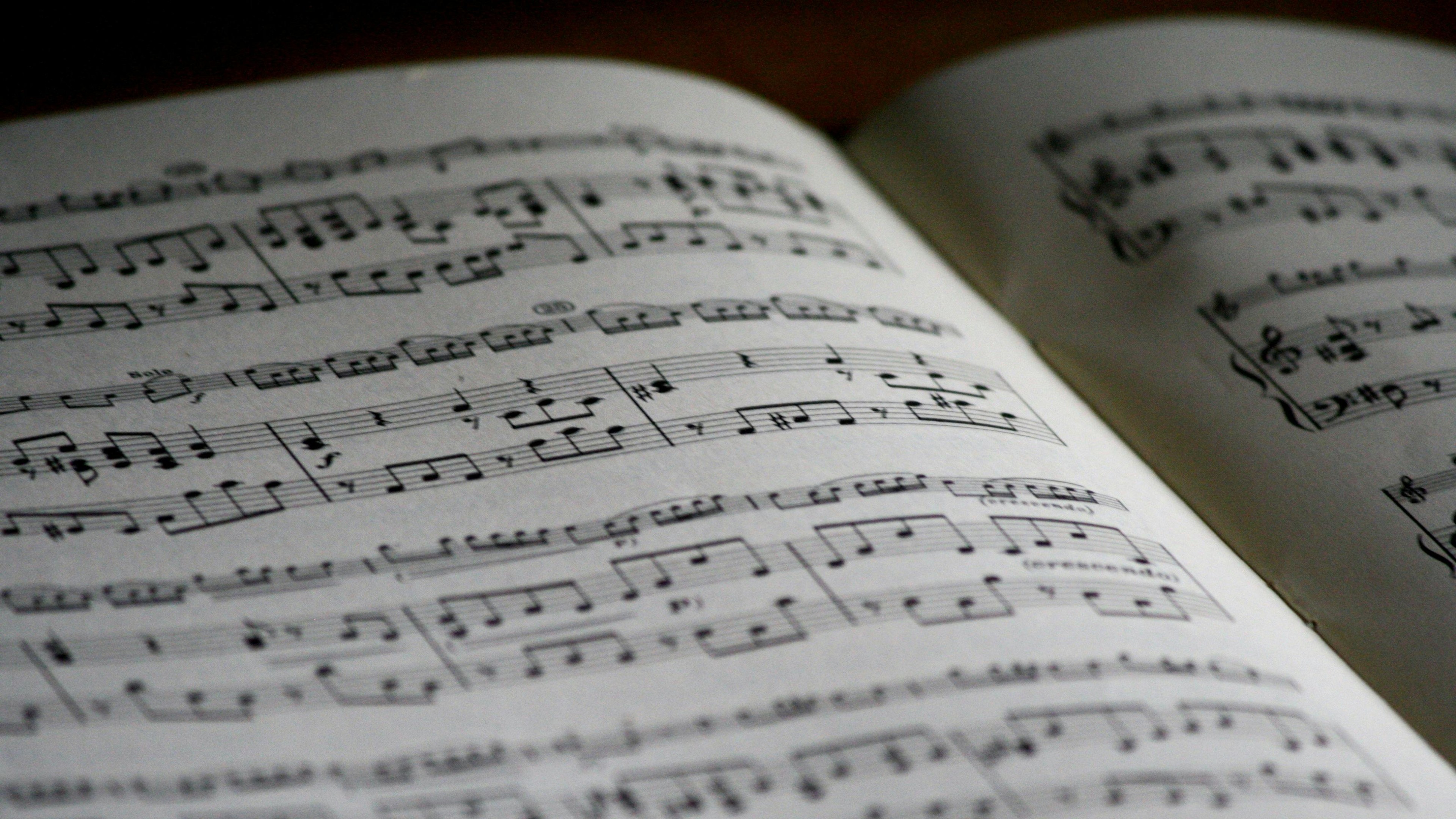 Printed Musical Note Page