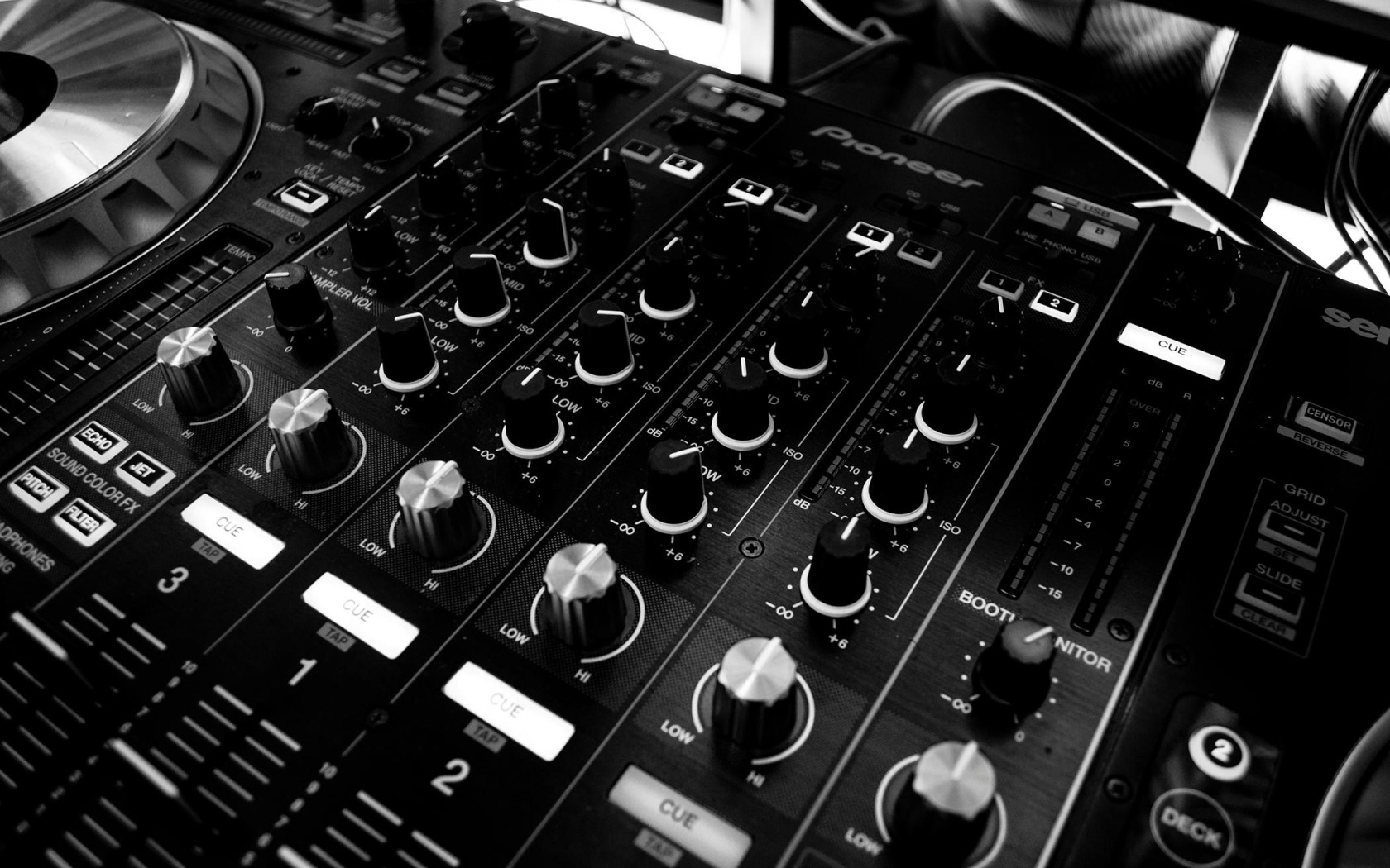 Black and Silver Mixing Board