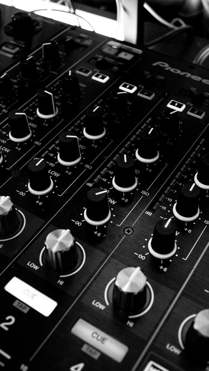 Black and Silver Mixing Board
