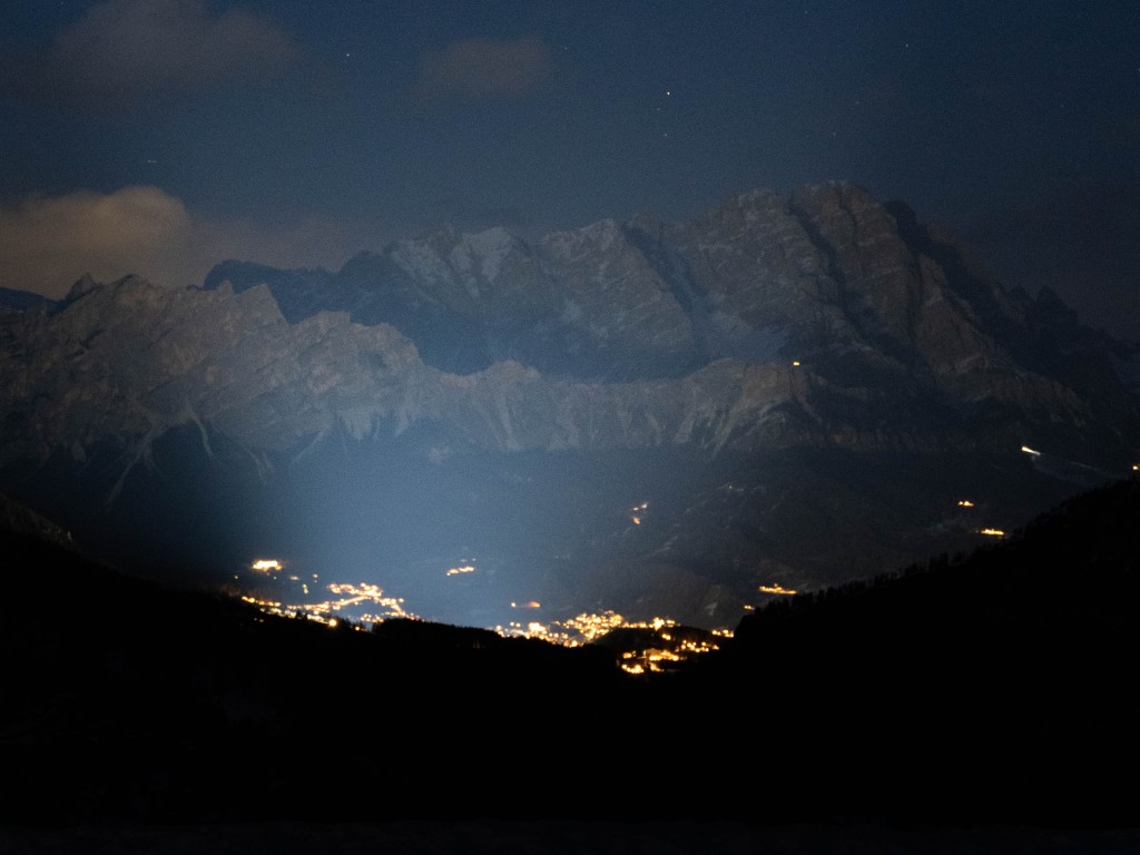 Fairy Night over Bolzano Italy