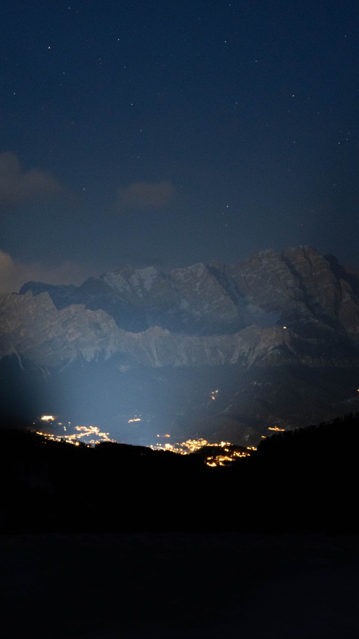Fairy Night over Bolzano Italy