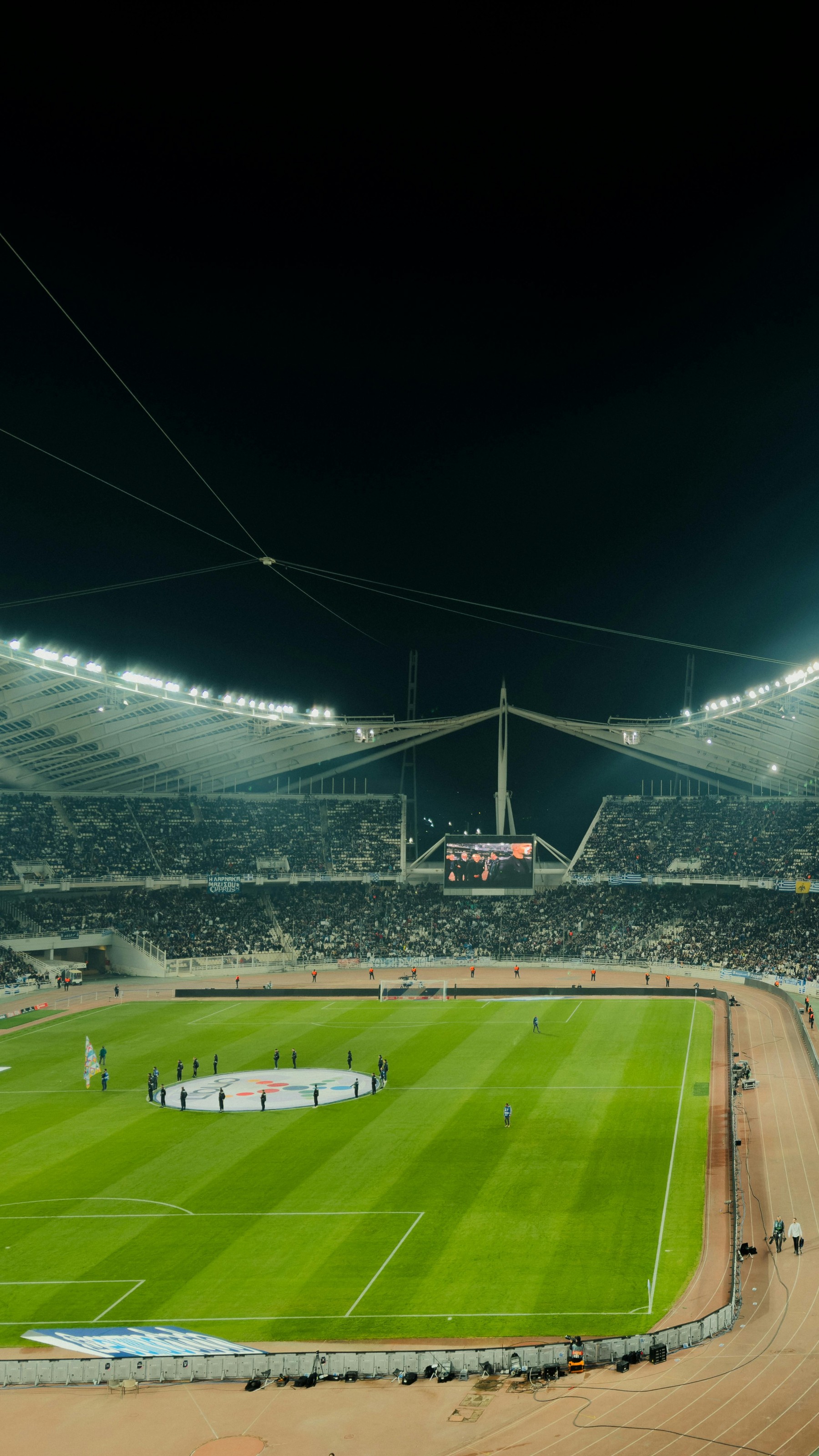 Soccer Stadium at Night