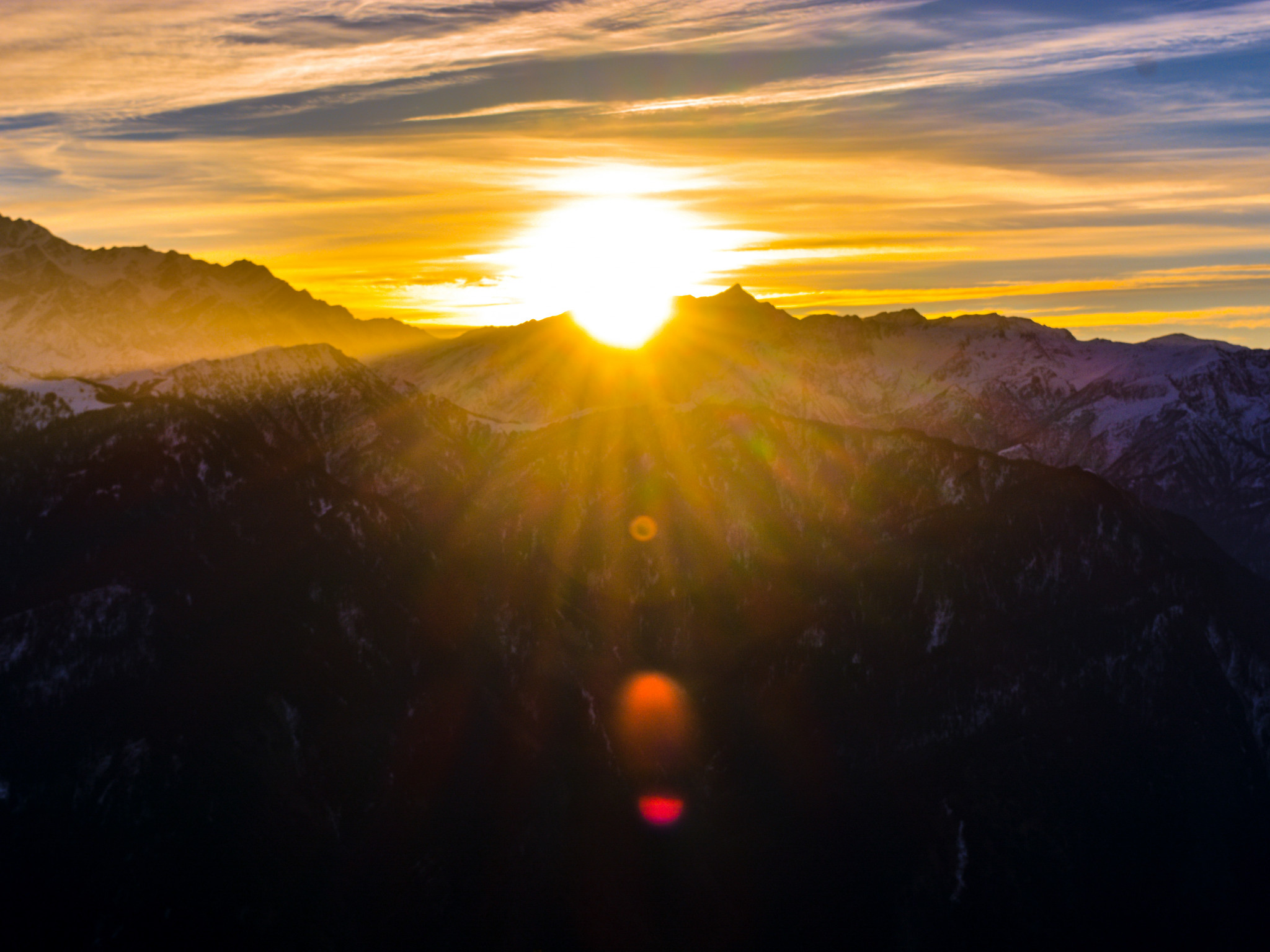 Mountains during Sunrise