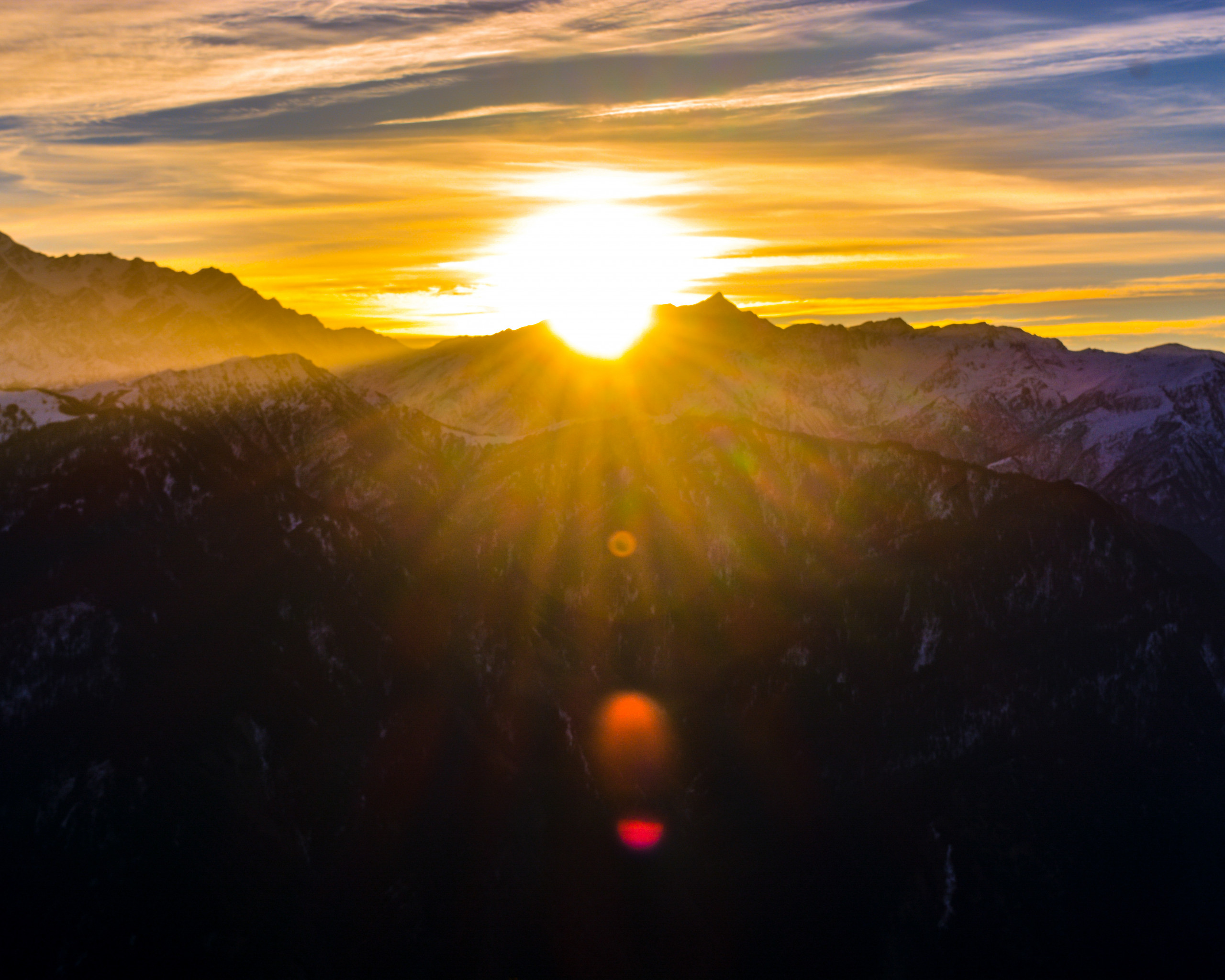 Mountains during Sunrise