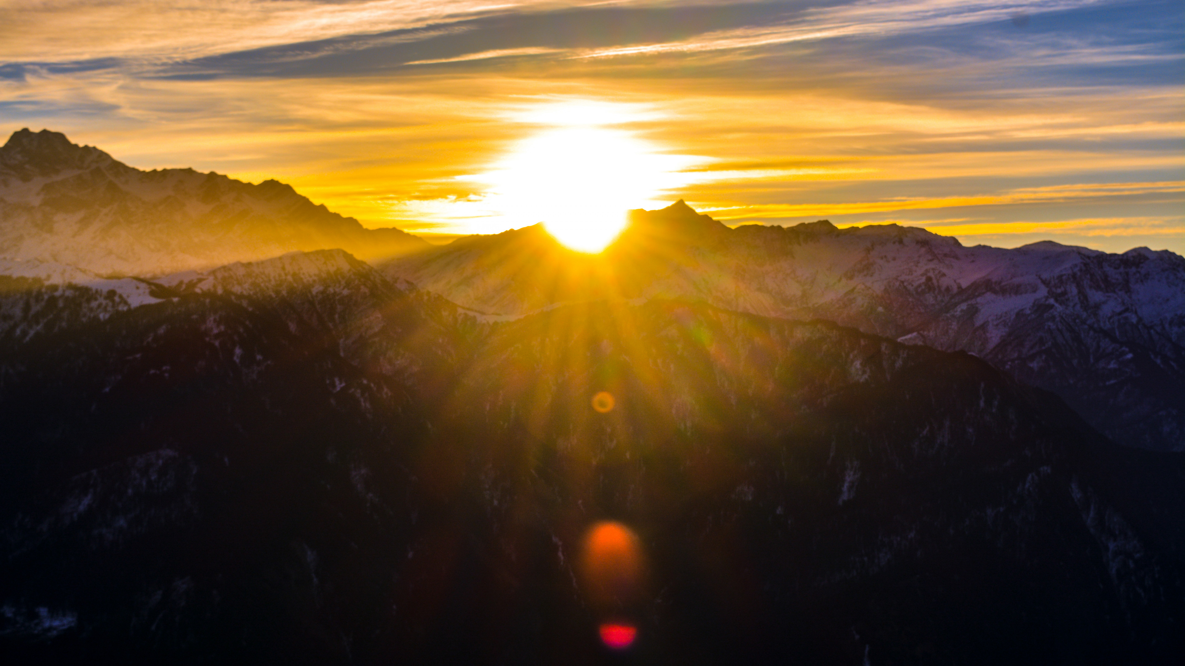 Mountains during Sunrise