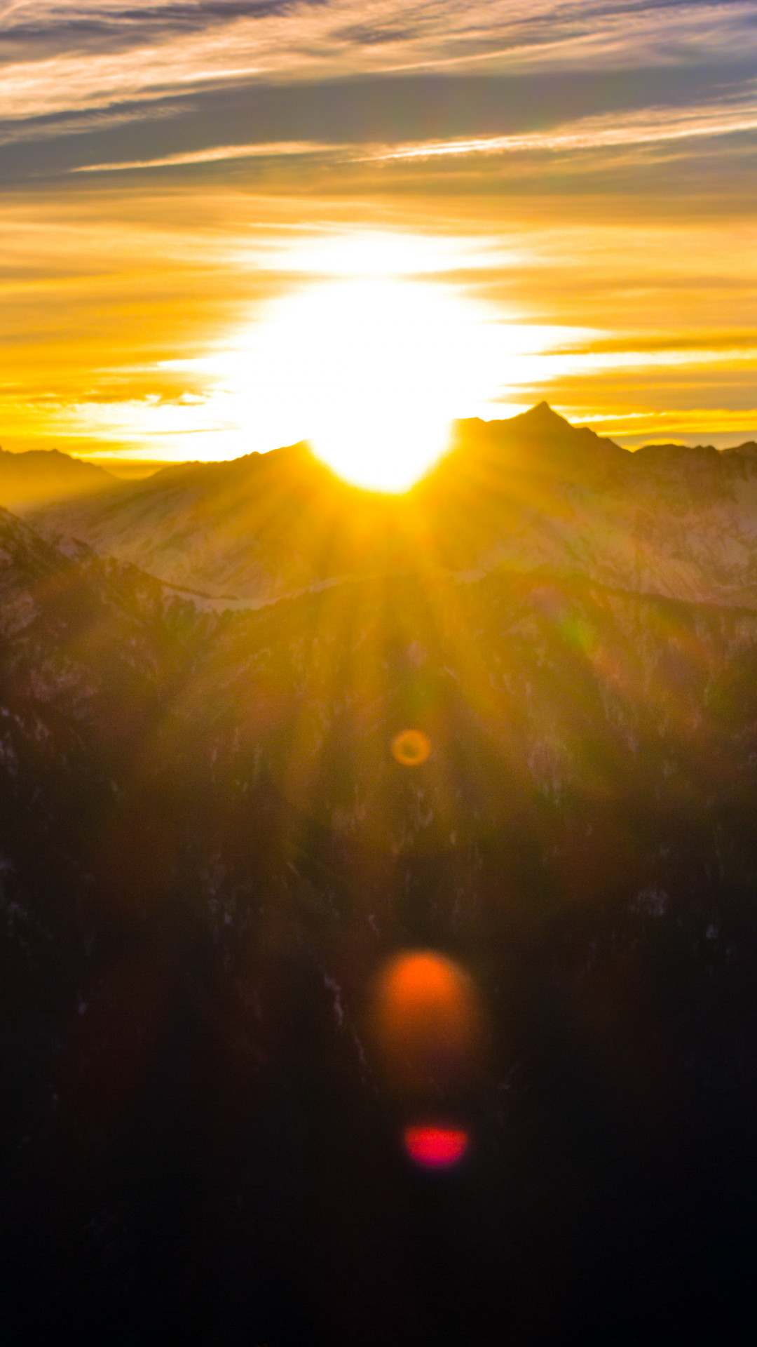 Mountains during Sunrise