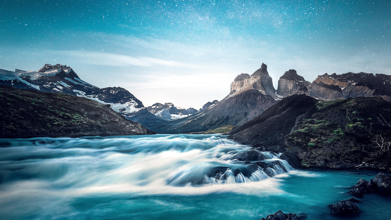 River Surrounded by Rocks