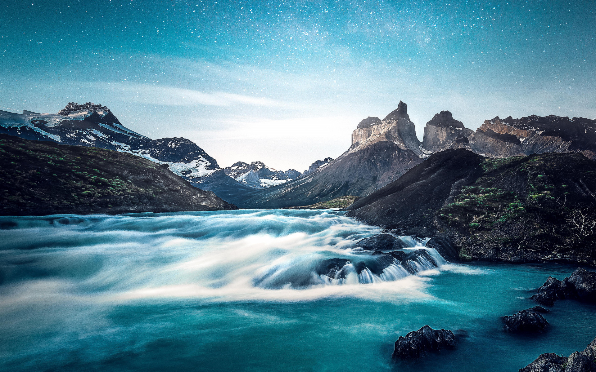 River Surrounded by Rocks