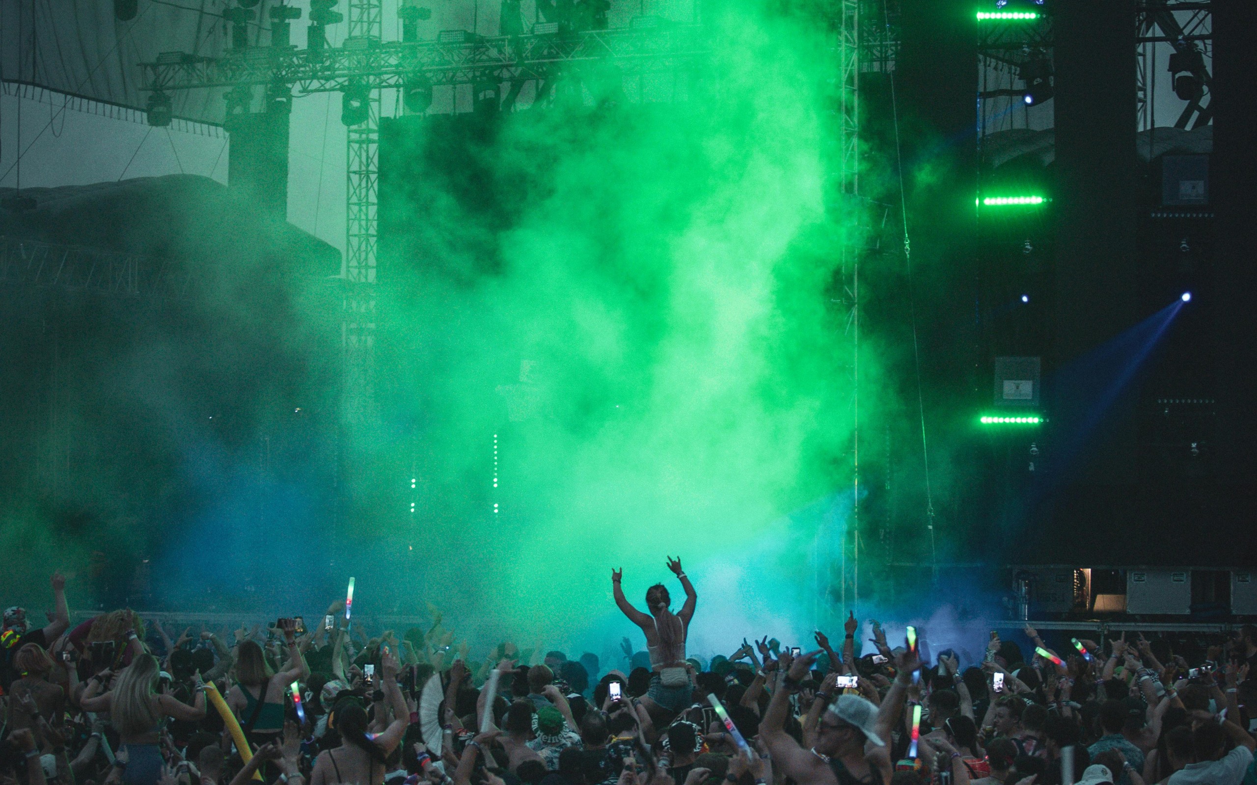 Music Festival Crowd Scene