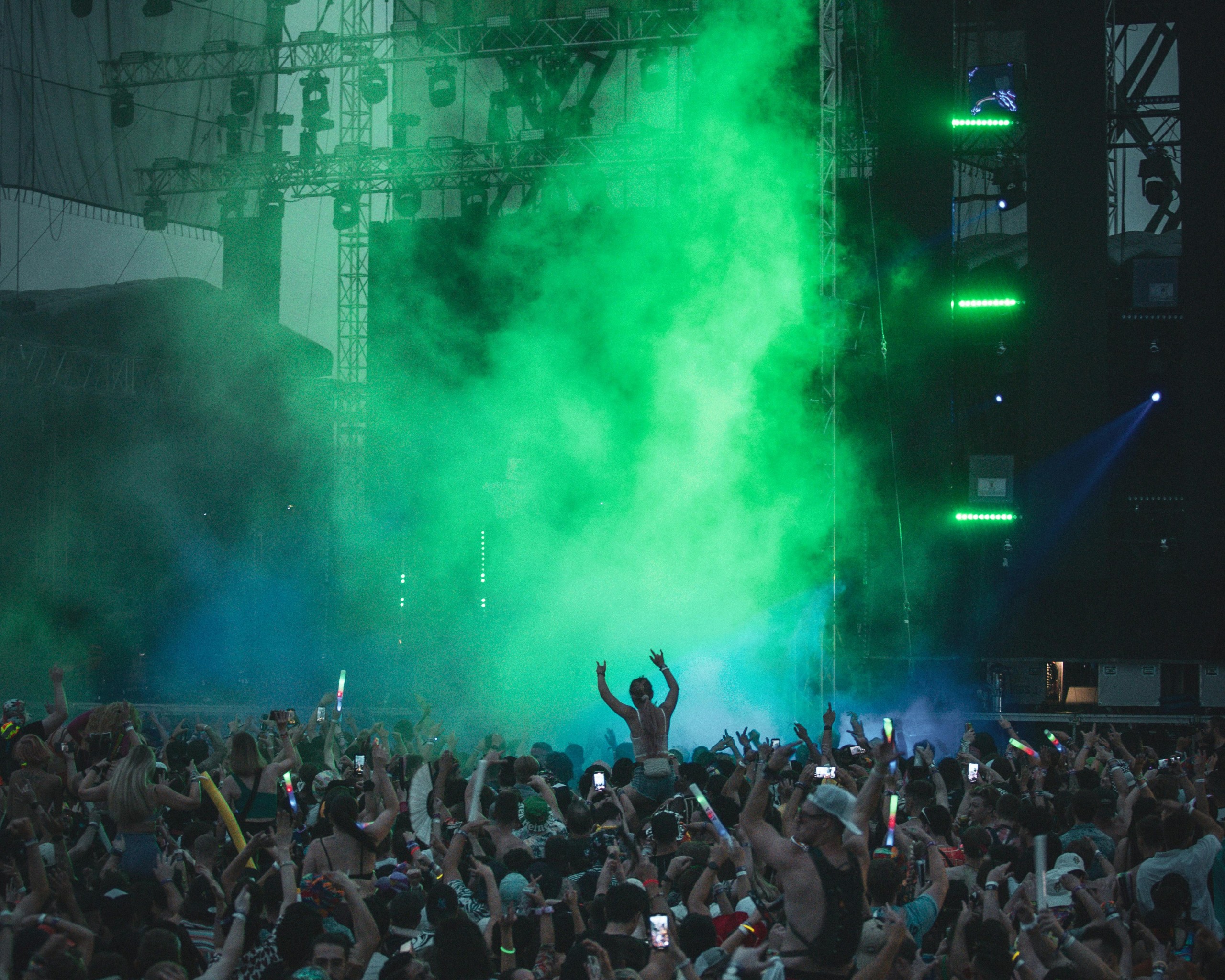 Music Festival Crowd Scene