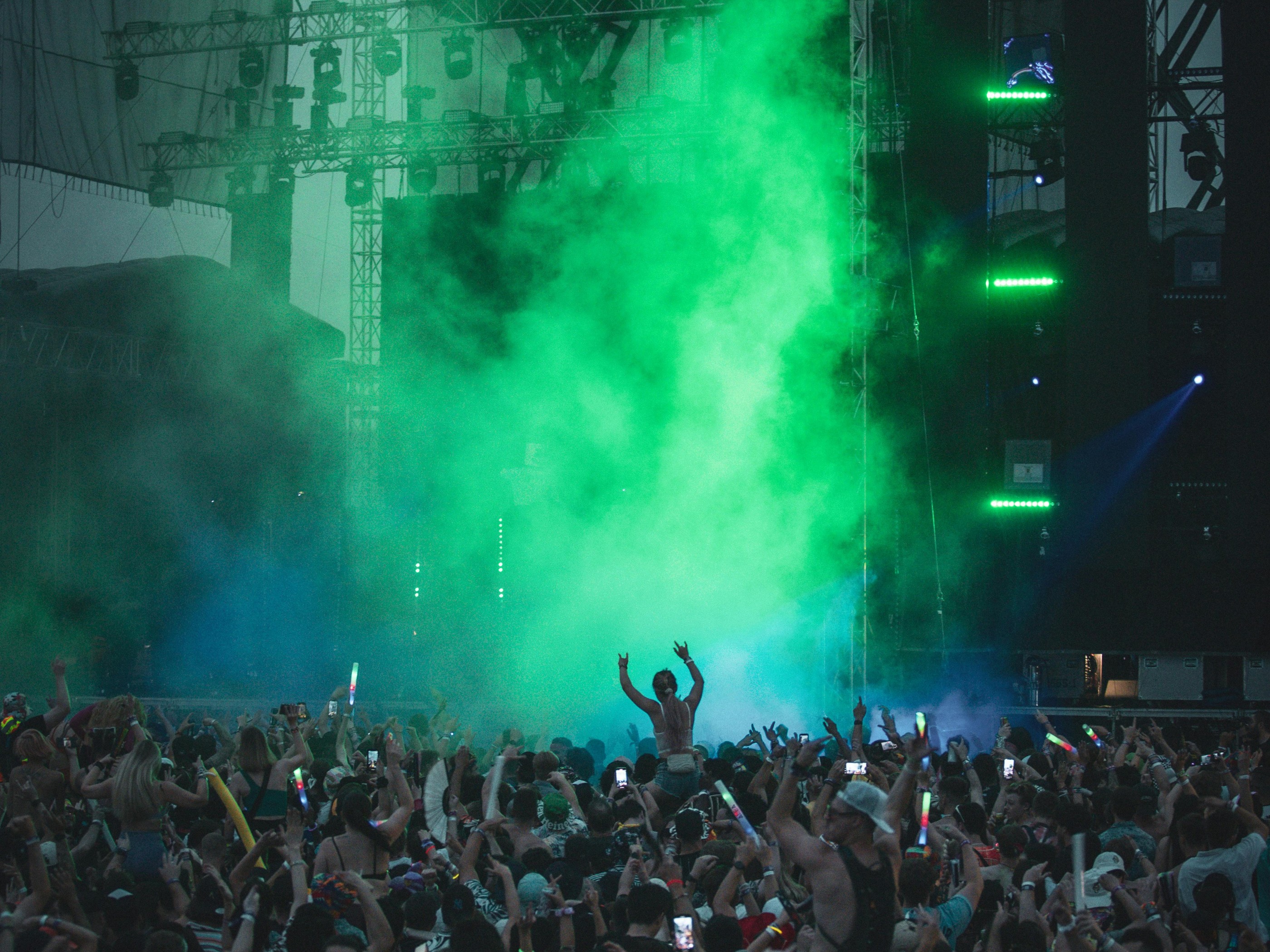 Music Festival Crowd Scene