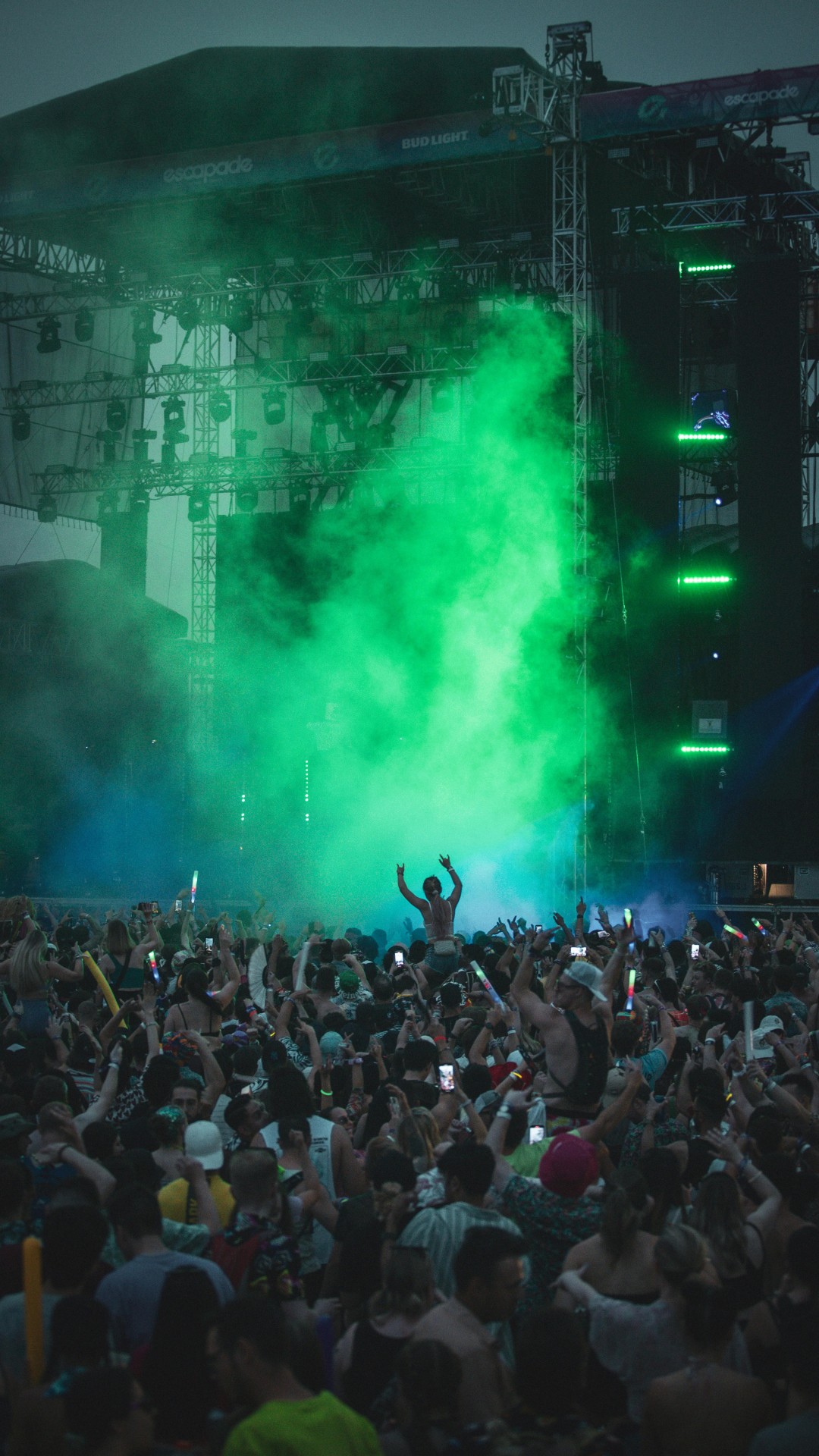 Music Festival Crowd Scene
