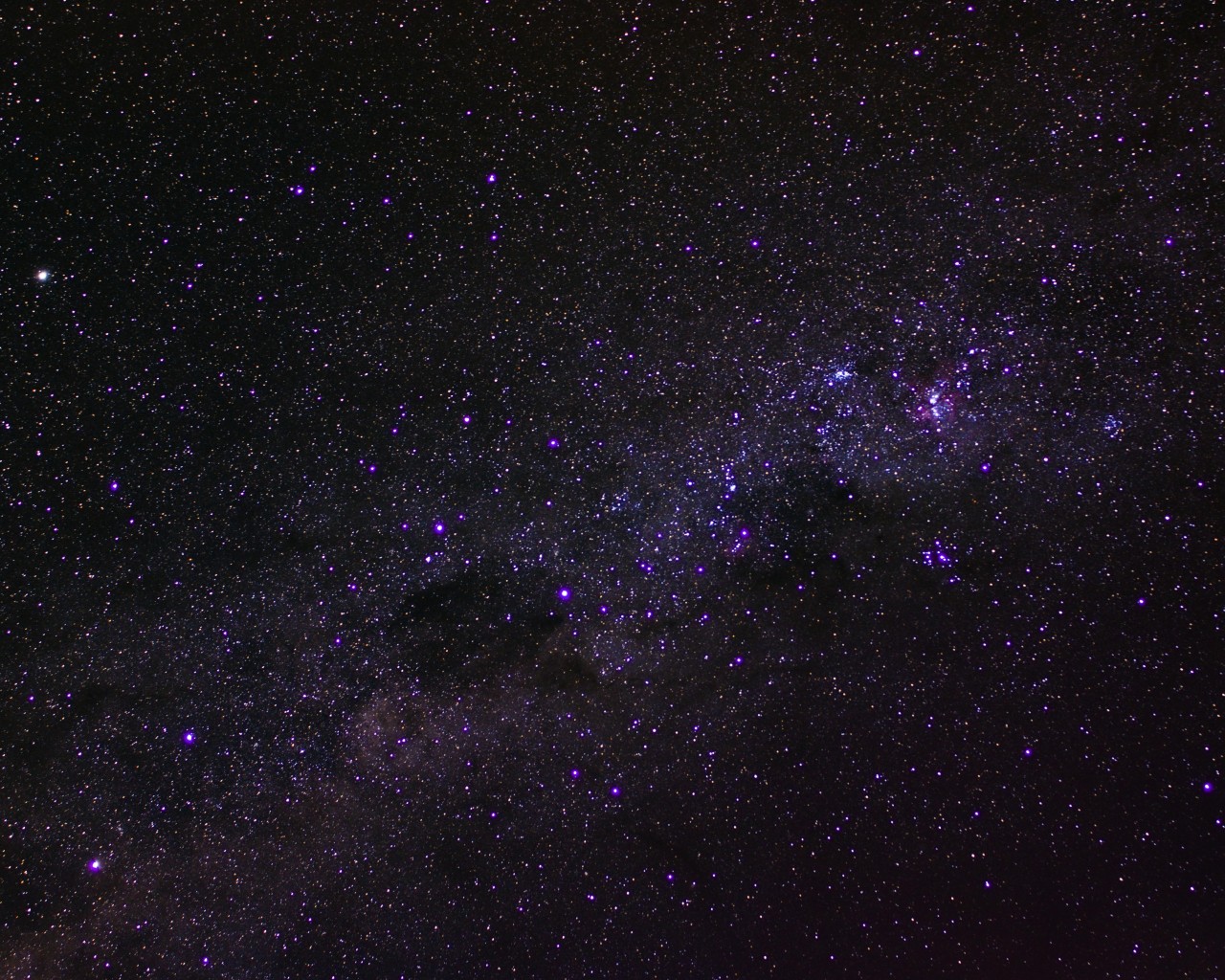 Starry Sky and a Galaxy