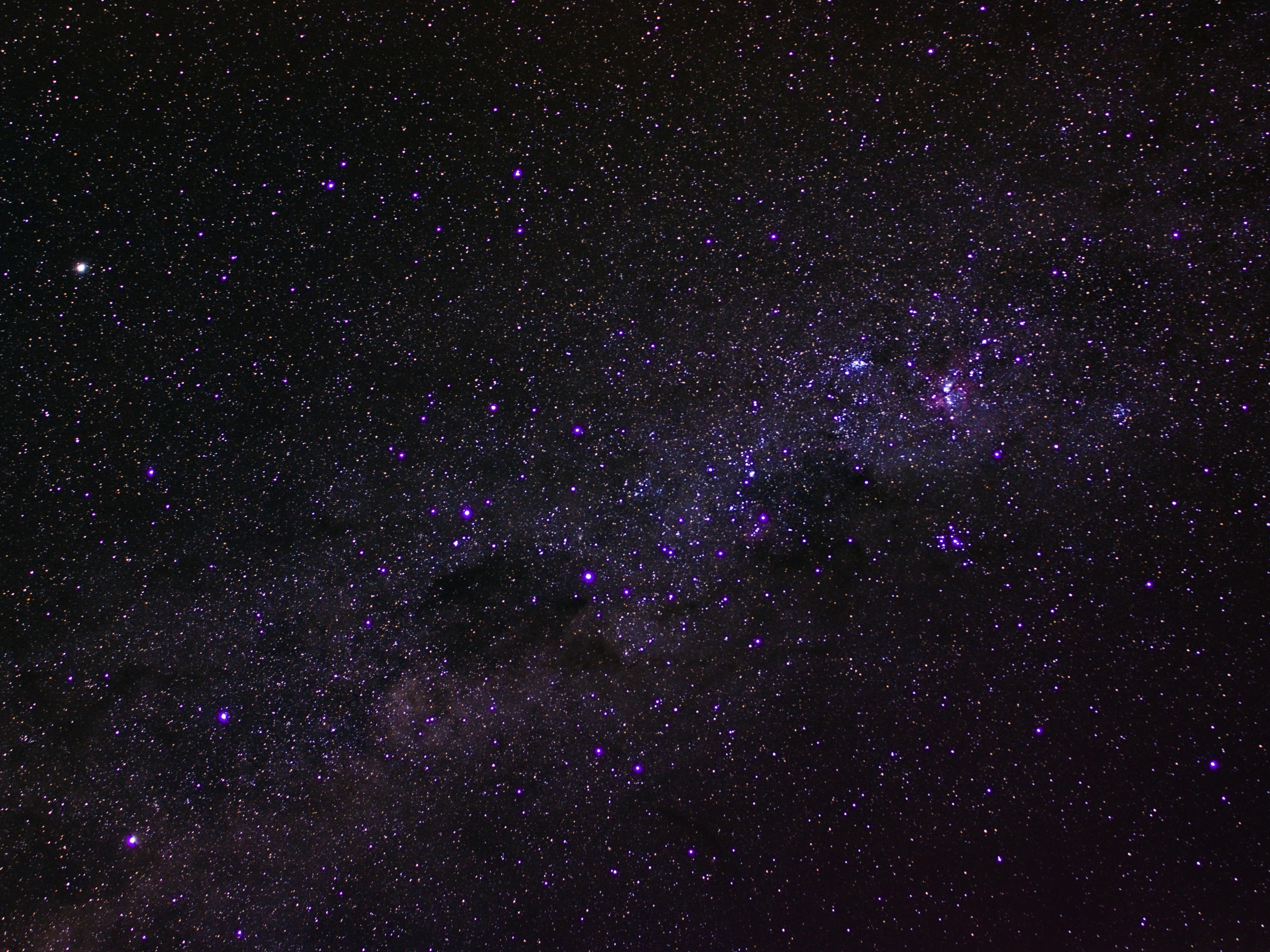 Starry Sky and a Galaxy
